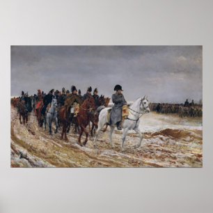 Napoleon  on Campaign in 1814, 1864 Poster