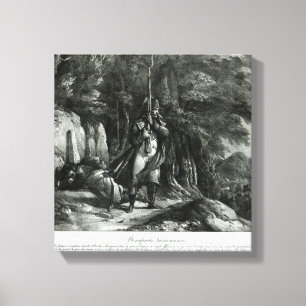 Napoleon on sentry duty canvas print