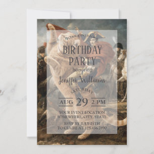 Napoleon Riding Giant Battle Cat                   Invitation