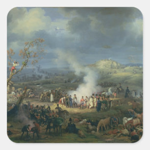 Napoleon Visiting a Bivouac Square Sticker