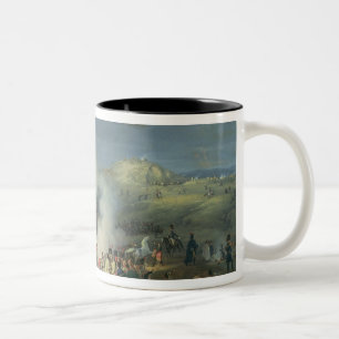 Napoleon Visiting a Bivouac Two-Tone Coffee Mug