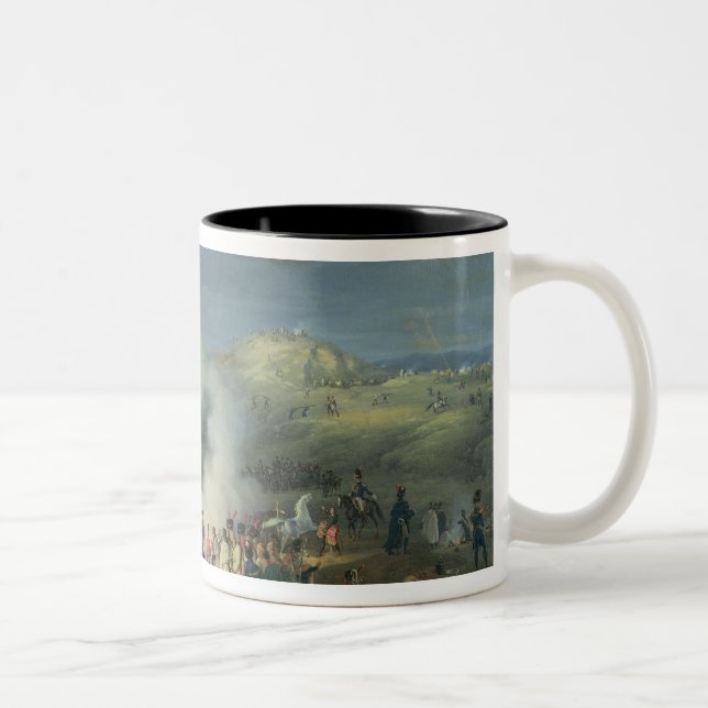 Napoleon  Visiting a Bivouac Two-Tone Coffee Mug (Right)