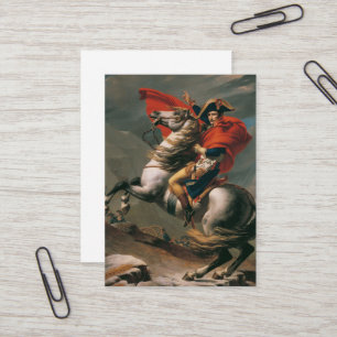 Napoleon with Horse, Battle of St. Bernard Pass Business Card