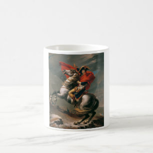 Napoleon with Horse, Battle of St. Bernard Pass Coffee Mug