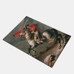 Napoleon with Horse, Battle of St. Bernard Pass Doormat