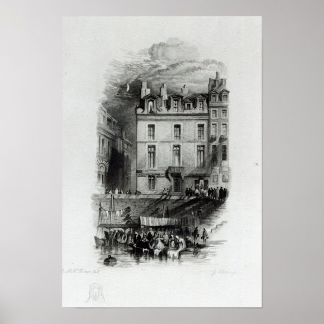 Napoleon's Lodgings on the Quai Conti, 1834-36 Poster (Front)