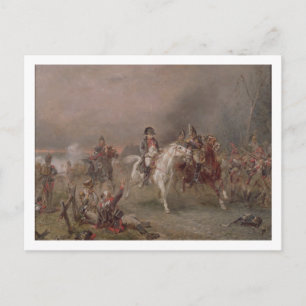 Napoleon's Retreat (oil on canvas) Postcard