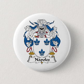 Napoles Family Crest 6 Cm Round Badge