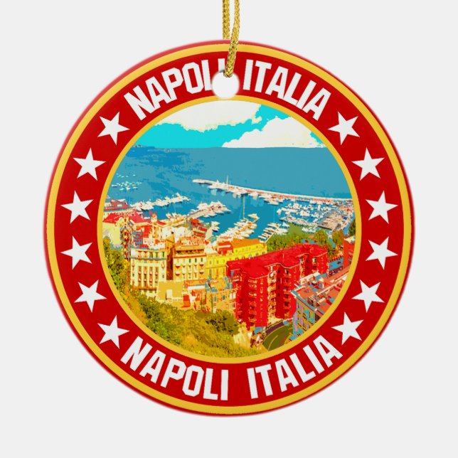 Napoli                                             ceramic tree decoration (Front)