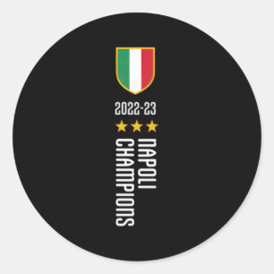 Napoli Champions 2022-2023 Classic Round Sticker