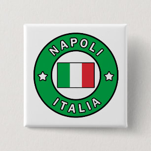 Napoli Italia 15 Cm Square Badge