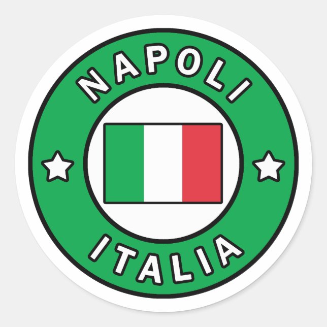 Napoli Italia Classic Round Sticker (Front)