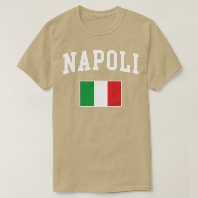 Napoli Italy Flag Italia Italian Italiano T-Shirt (Design Front)