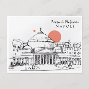 Napoli, Italy Vintage Travel naples italian europe Postcard