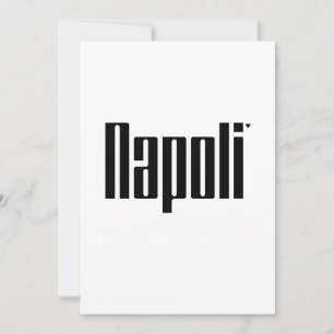 Napoli - minimalistic typography card