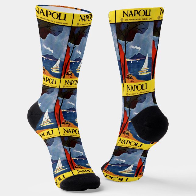 Napoli (Naples) Italy Socks (Angled)