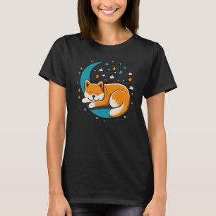 Napping Akita Inu pajama on Akita Inu Sleeping T-Shirt