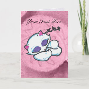 Napping Cat Greeting Card