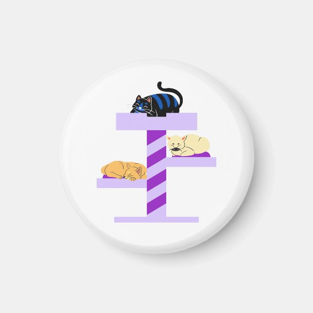 Napping Cat Magnet (Front)