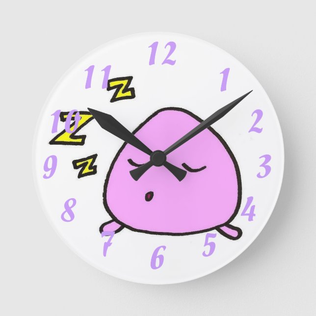 Napping Guy Wall Clock (Front)