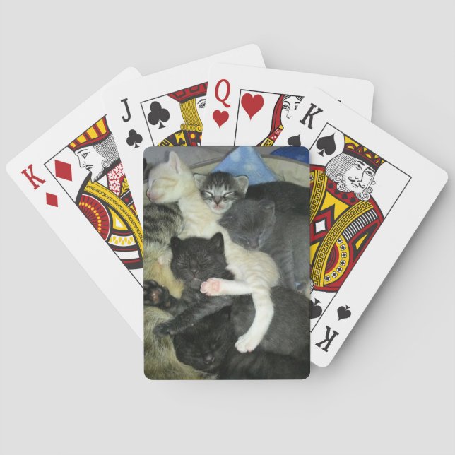 Napping Kittens Playing Cards, Standard Deck Cards (Back)