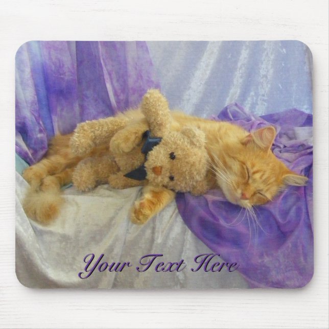 Napping Kitty Mousepad (Front)