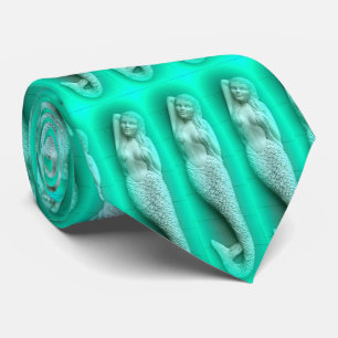 napping  mermaids green tie