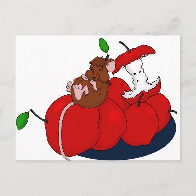 Napping on Apples Postcard (Front)