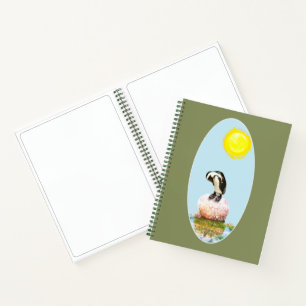 Napping Penguin in the Sun Notebook