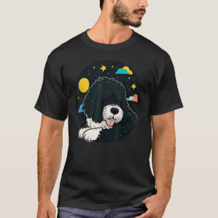 Napping Portie Dog pajama on Portuguese Water Dog T-Shirt