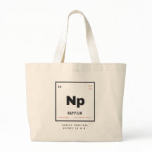 Nappium Periodic Table Nap Lover Funny Jumbo Tote