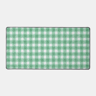 Nappy Mint Green Gingham Desk Mat