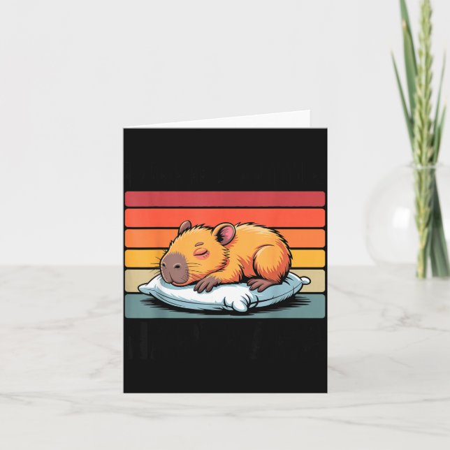 Napybara For Men Women Cute Capybara Sleeng Nap Lo Card (Front)
