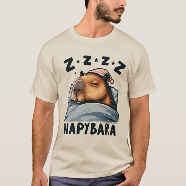 Napybara - Sleeping Capybara T-Shirt (Front)