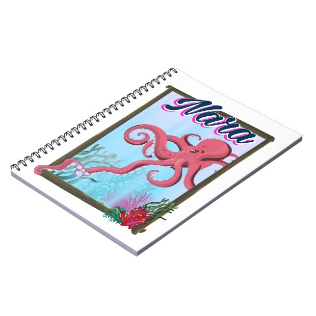 Nara Japan Squid travel poster Notebook (Left Side)
