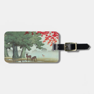 Nara Park Hasui Kawase shin hanga scenery art Luggage Tag