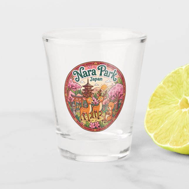 Nara Park Japan Shot Glass (Front)
