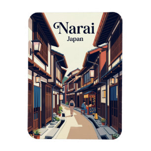 Narai-juku alley Japan Magnet
