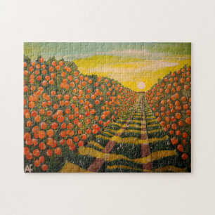 Naranjas de Valencia Painting by Alfred Fox Jigsaw Puzzle