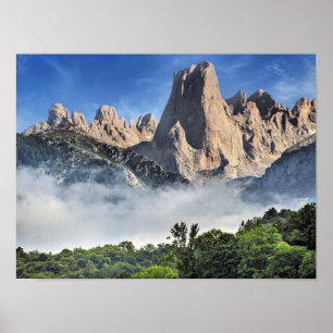 Naranjo de Bulnes, Limestone Park, Spain Poster
