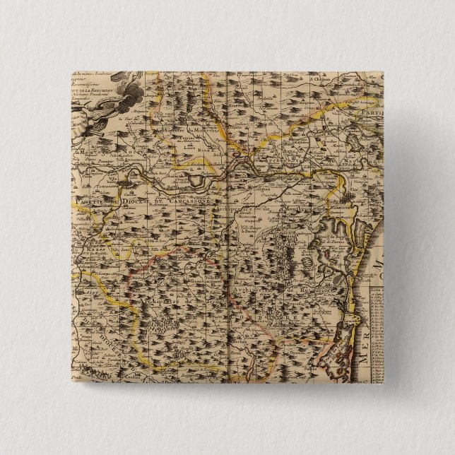 Narbonne France 15 Cm Square Badge (Front)