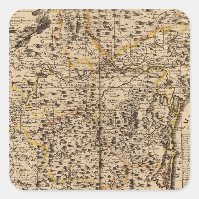 Narbonne France Square Sticker (Front)