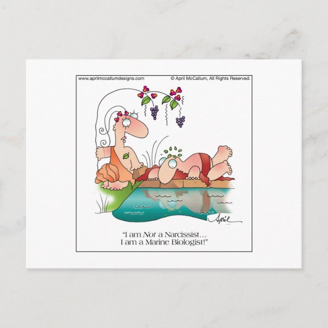 NARCISSIST Postcard by April McCallum (Front)