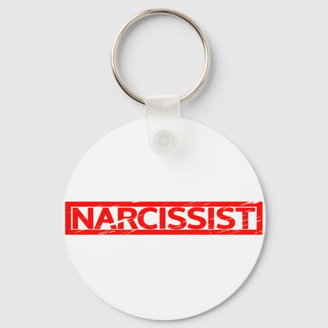 Narcissist Stamp Key Ring (Front)