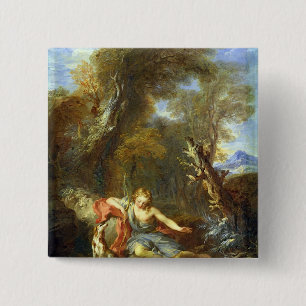 Narcissus, 1728 15 cm square badge