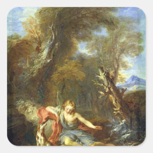 Narcissus, 1728 square sticker