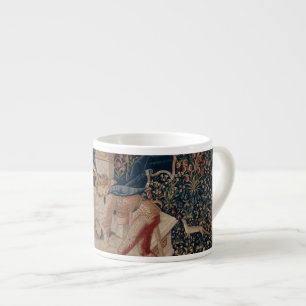 Narcissus at the Well, Mediaeval Tapestry Espresso Cup
