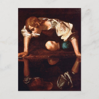 Narcissus by Caravaggio (1599) Postcard