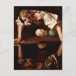 Narcissus by Caravaggio Postcard