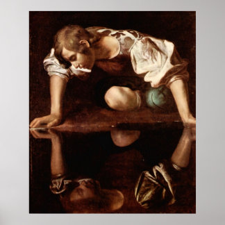 Narcissus by Caravaggio Poster